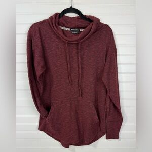 Prana maroon cowl necked sweater. Size XS